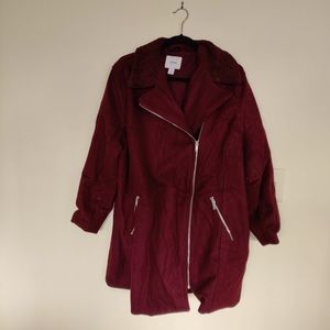 Maroon Fitted Jacket